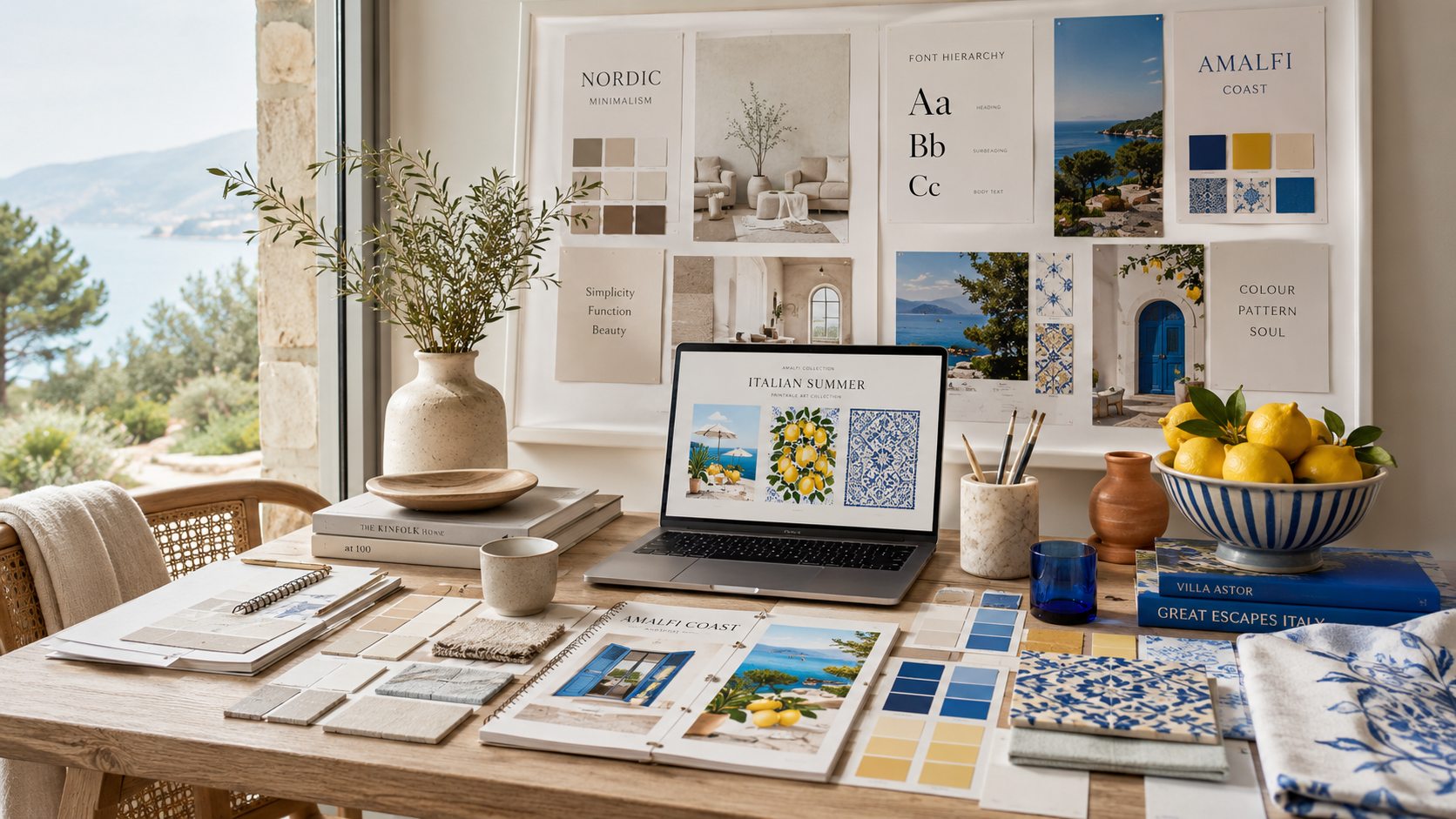 Borrowing from Interior Design to Build Digital Products (Amalfi-Inspired Example Inside)